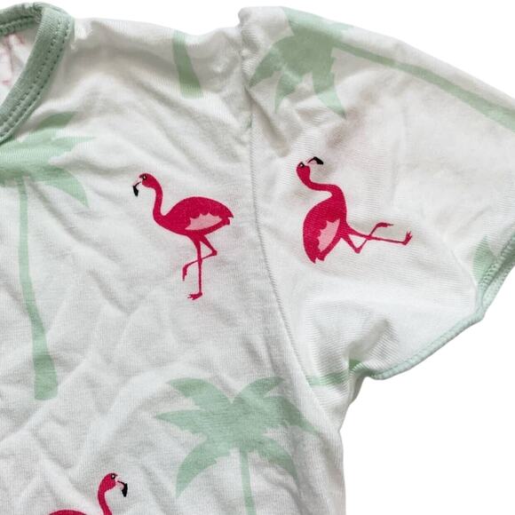 NWOT Catch A Tiger by Kickee Pants Bamboo Flamingo Flutter Sleeve Tee Size 5 - Picture 2 of 4
